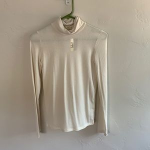Madewell Ribbed Turtle Neck- Antique Cream